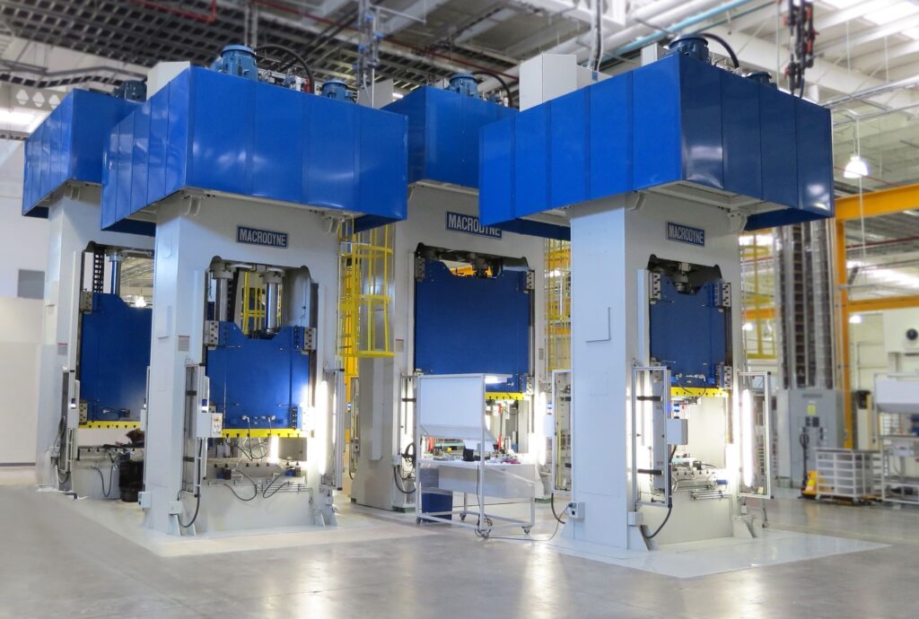 Macrodyne 220 Ton Forming Presses & 220-100 Ton Draw Presses Reverse